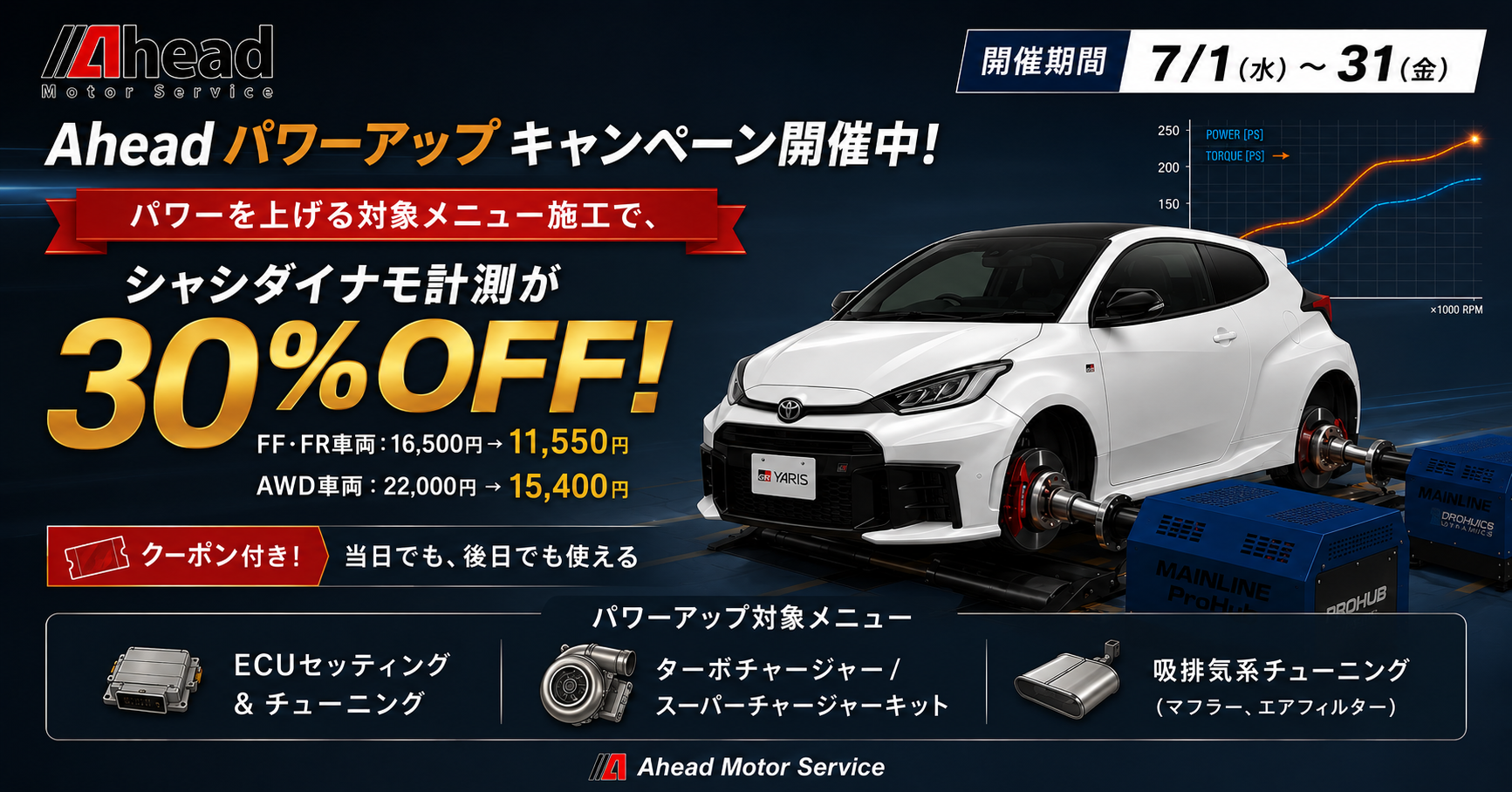Ahead パワーアップキャンペーン開催！